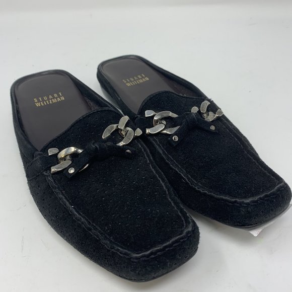 Stuart Weitzman Shoes - Stuart Weitzman HorseBit Suede Loafers Size 7 EUC